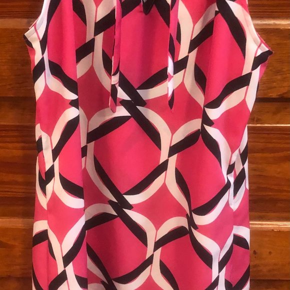 Crown and Ivy Pink, Blue and White Halter Dress - Picture 2 of 3